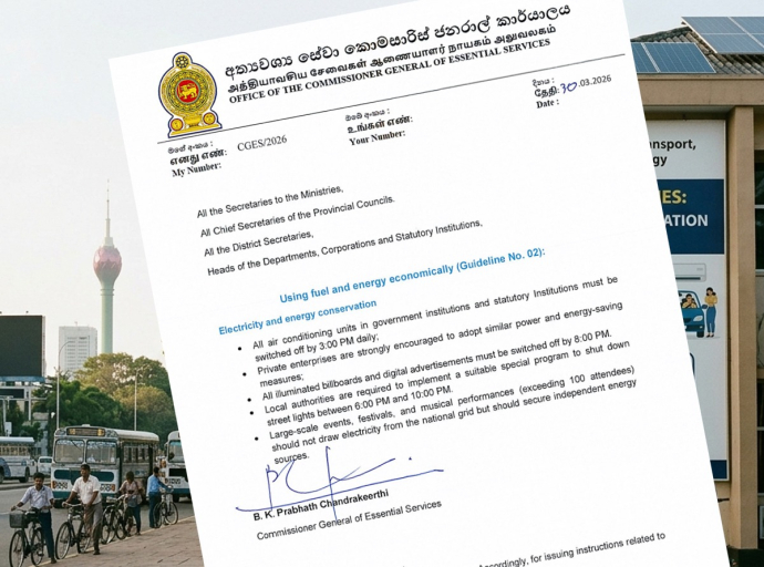 Guidelines Issued to Conserve Fuel and Energy in Sri Lanka